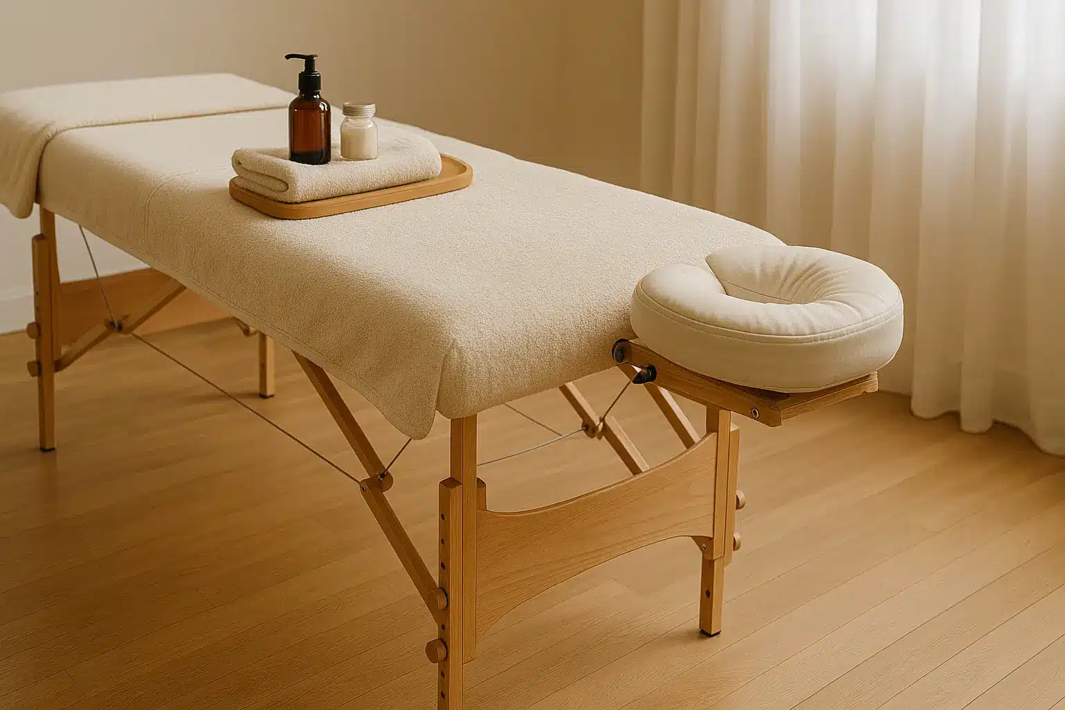 bienfaits spa à domicile – table de massage pliable
