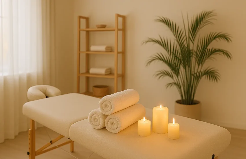 spa à domicile table de massage professionnelle