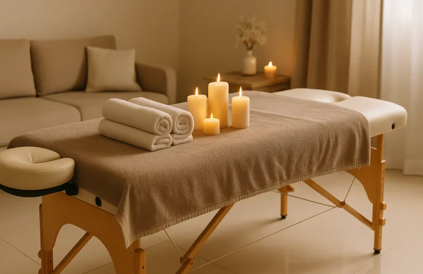 table de massage pliable spa maison relaxant