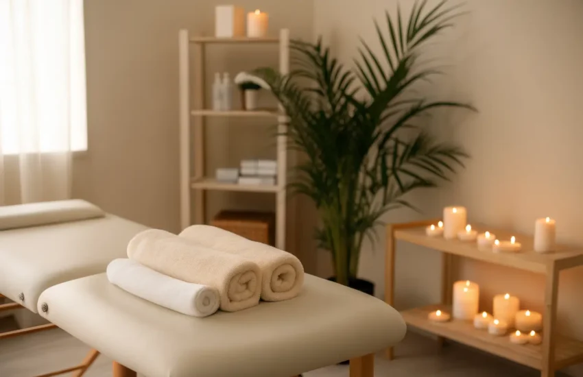 spa setup for massage at home Marrakech